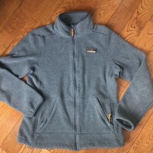 LLBean fleece zip up jacket
